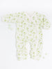 Preemie Girl Sleepsuit, Apple Floral, Premium 100% Organic Cotton - Sleepsuit / Babygrow - Tiny & Small