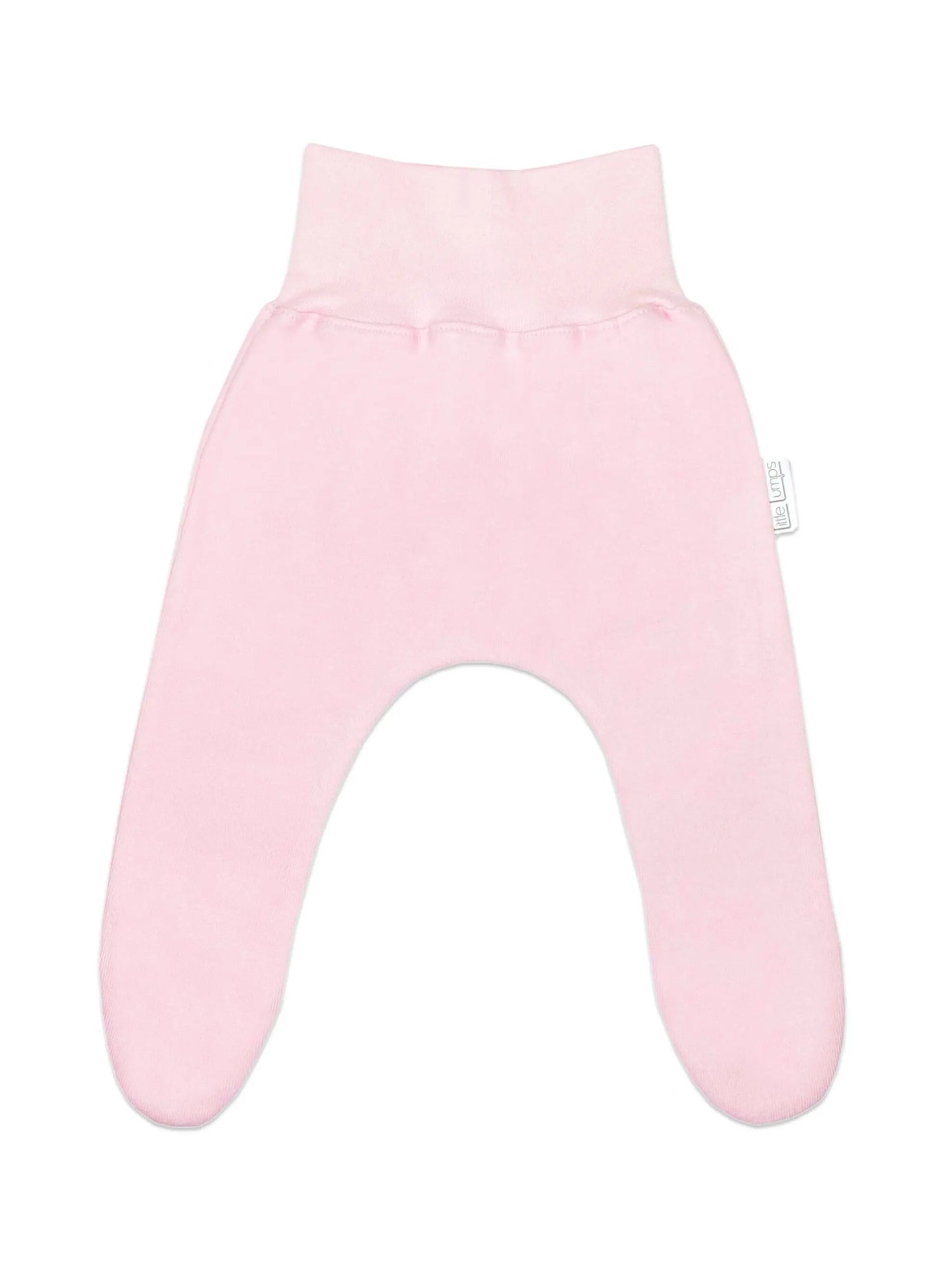 100% Cotton Footed Leggings - Pink Trousers / Leggings Little Lumps