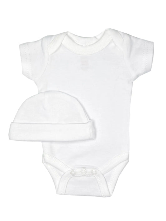 Classic White 4 piece set - Vest, Top, Trousers & Hat Outift Soft Touch