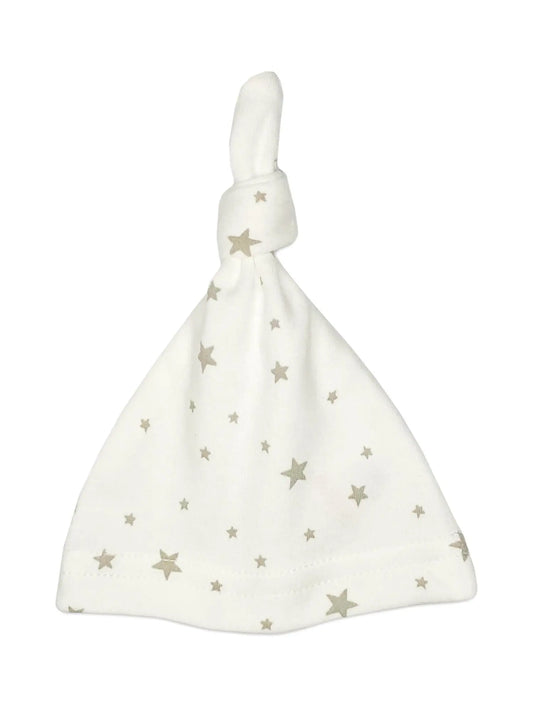Cream Grey Stars Knotted Premature Baby Hat Hat Little Mouse Baby Clothing & Gifts