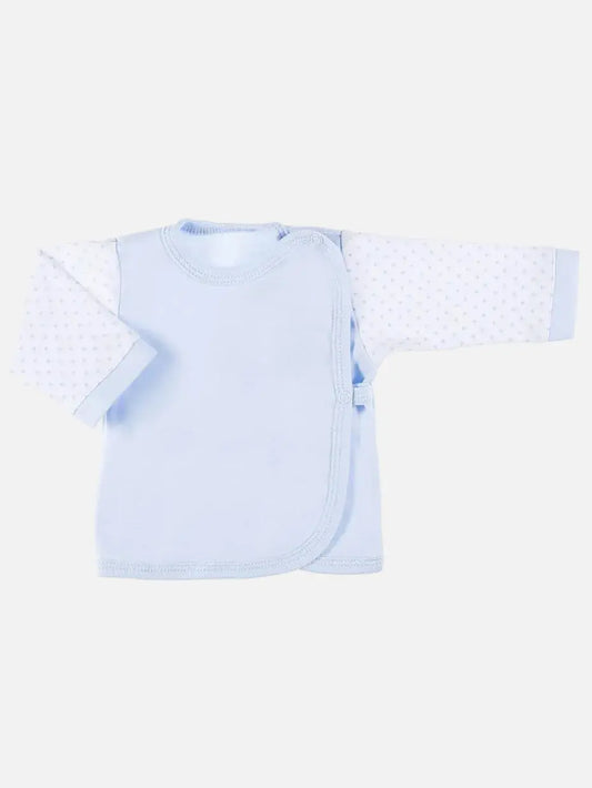 Early Baby Wraparound Top, Blue Top / T-shirt EEVI
