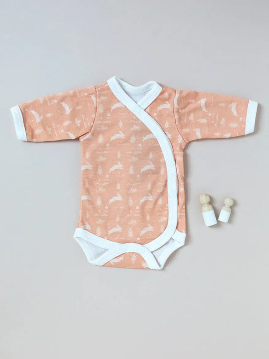 Bodysuit, Leaping Bunnies, Premium 100% Organic Cotton Bodysuit / Vest Tiny & Small