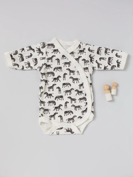 Bodysuit, Little Zebras, Premium 100% Organic Cotton Bodysuit / Vest Tiny & Small