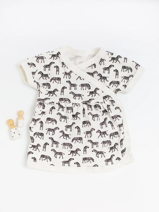 Dress, Little Zebras, Premium 100% Organic Cotton Dress Tiny & Small