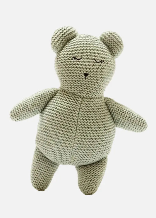 Isla The Organic Teddy Bear Sensory Toy - Teal Toy Best Years