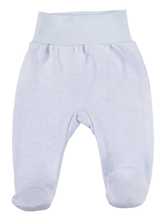 Footed Trousers, Blue With Hippo Face On Rear Trousers / Leggings EEVI