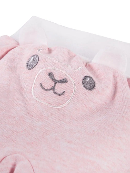 Footed Trousers, Pink With Alpaca Face On Rear Trousers / Leggings EEVI