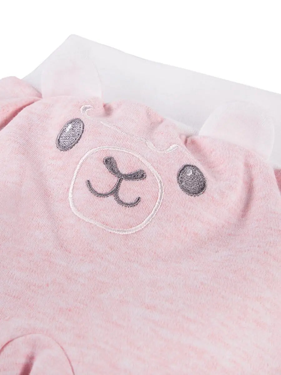 Footed Trousers, Pink With Alpaca Face On Rear Trousers / Leggings EEVI