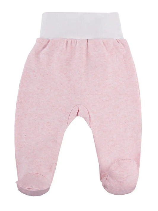 Footed Trousers, Pink With Alpaca Face On Rear Trousers / Leggings EEVI