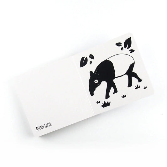 High Contrast Baby Book - Southeast Asian Animals Book The Little Black & White Book Project