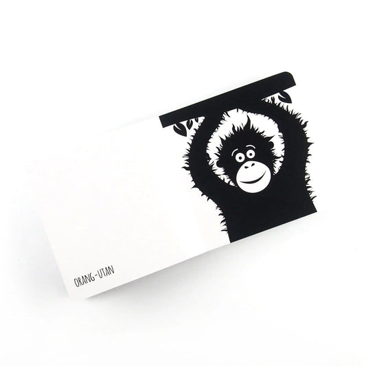 High Contrast Baby Book - Southeast Asian Animals Book The Little Black & White Book Project