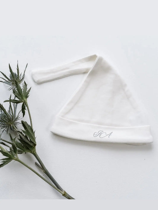 GOTS Certified Cotton Knotted Hat - Cream Hat Isaac Anthony