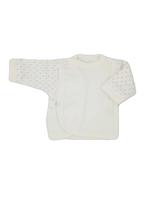Early Baby Wraparound Top, Cream Top / T-shirt EEVI