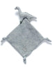 Organic Grey Knitted Dinosaur With Comfort Blanket - Comforter - Best Years
