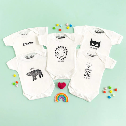 "Dream Big Little One" Bodysuit - Pink Bodysuit / Vest Little Mouse Baby Clothing & Gifts