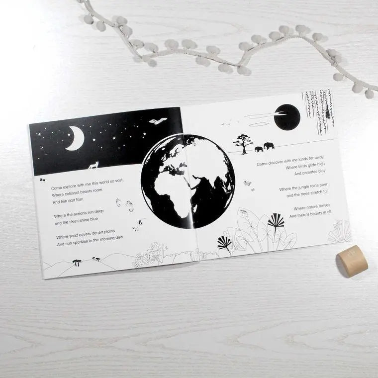 High Contrast Baby Book - Come Explore With Me Book The Little Black & White Book Project