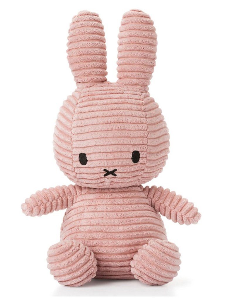 Miffy Corduroy Plush Toy Pink Blush by Miffy Shop Now