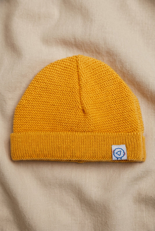 Mustard Knitted Hat Hat La Manufacture de Layette