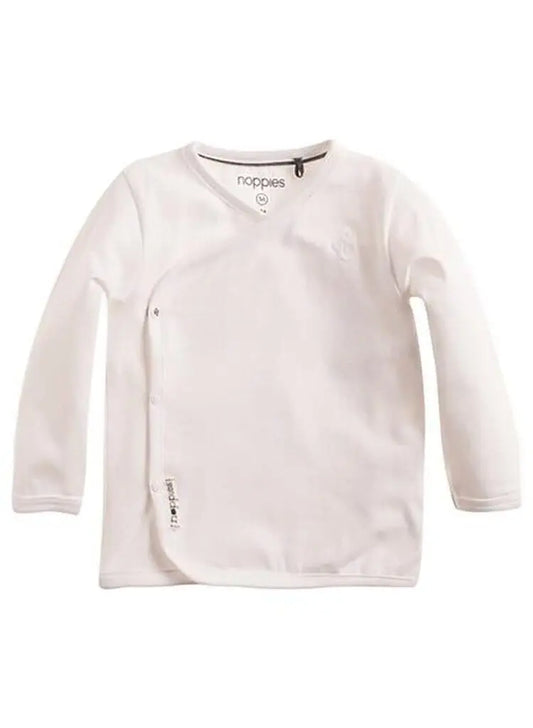 Long Sleeve Wrap-over Top - White (4-7lb & Newborn) Top / T-shirt Noppies