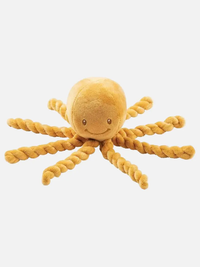 Nattou Lapidou Piu Piu Octopus - Mustard Yellow Toy Nattou