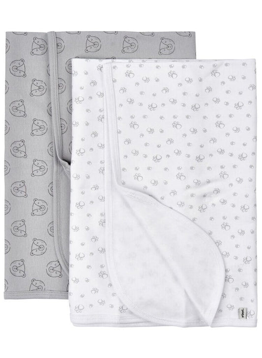 2 Pack, Organic Cotton Blankets, Bears, 70 x 70 cm Blanket Pippi