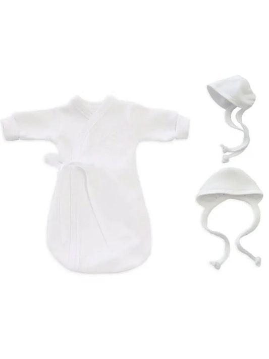 Baby Funeral Gown, White Bereavement gown Itty Bitty Baby Clothing