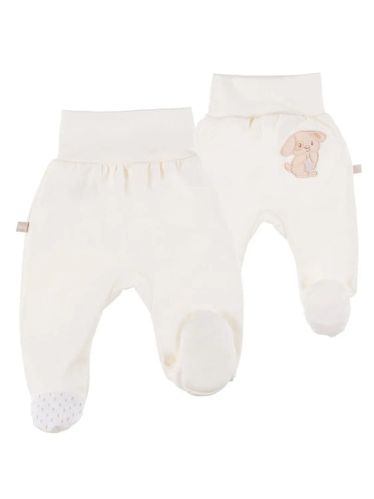Early Baby Footed Trousers, Embroidered Puppy On Rear Trousers / Leggings EEVI