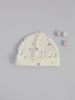 Round Premature Baby Hat, Purple Stars, Premium 100% Organic Cotton - Hat - Tiny & Small