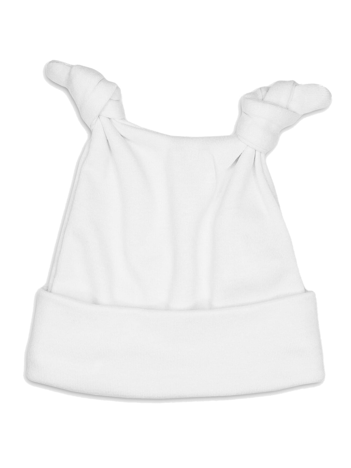 White Double Knotted Premature Baby Hat Hat Little Mouse Baby Clothing & Gifts