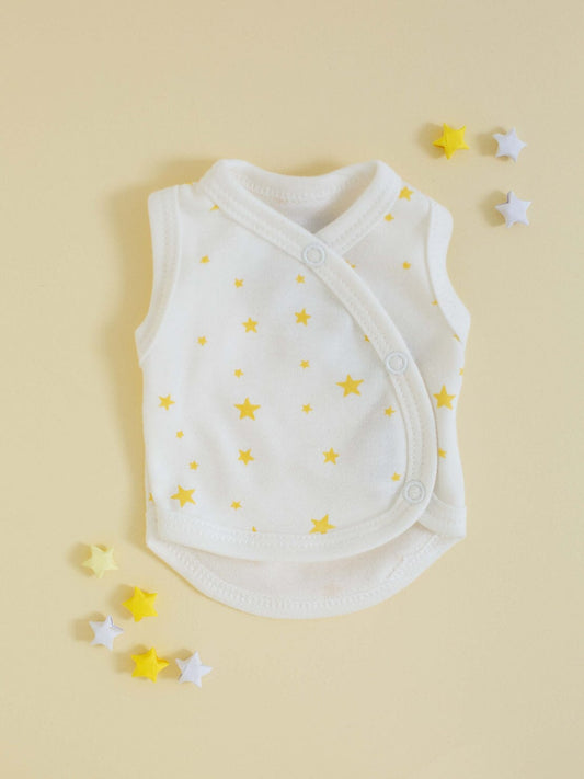 Yellow Premature Baby Star Gift Box - Incubator Vest, Hat, Star Rattle and Card Gift Set Little Mouse Baby Clothing & Gifts