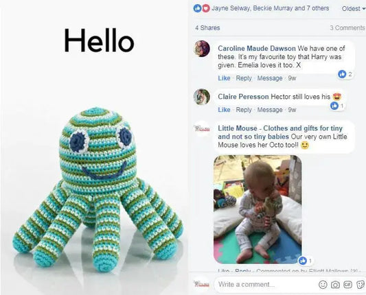 Product Review- Crochet premature baby octopus - Little Mouse Baby Clothing and Gifts Ltd