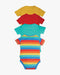 Frugi Baby Over The Rainbow Organic Cotton Bodysuits, Pack of 4, Multi Frugi