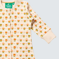 Little Green Radicals Organic Cotton Blooms Babygrow, Little Blooms Sleepsuit / Babygrow Little Green Radicals 