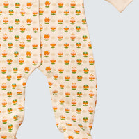Little Green Radicals Organic Cotton Blooms Babygrow, Little Blooms Sleepsuit / Babygrow Little Green Radicals 