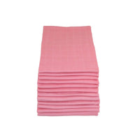 100% Pure Cotton Muslin - 70cm x 70cm - Pink (One Muslin) Muslin Muslinz 