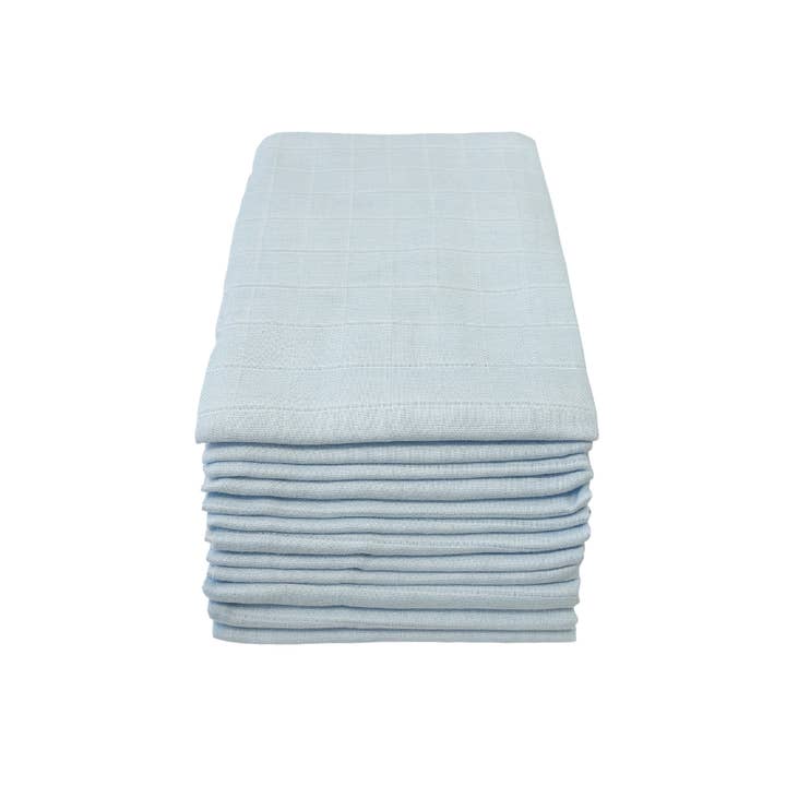 100% Pure Cotton Muslin - 70cm x 70cm - Pale Blue Muslin Muslinz 