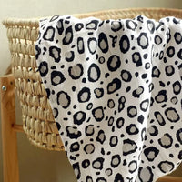 MuslinZ Bamboo/Organic Cotton Swaddle Blanket Leopard Print - 120x120cm Muslin Muslinz 