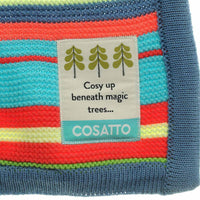 Ziggle Baby - Multi Colour Cosatto Knitted Stripe Blanket Blanket Ziggle Baby 