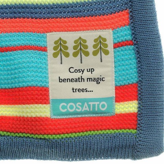 Ziggle Baby - Multi Colour Cosatto Knitted Stripe Blanket Blanket Ziggle Baby 