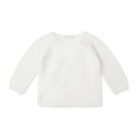 Organic Cotton Knitted Cardigan - White Cardigan / Jacket Noppies 