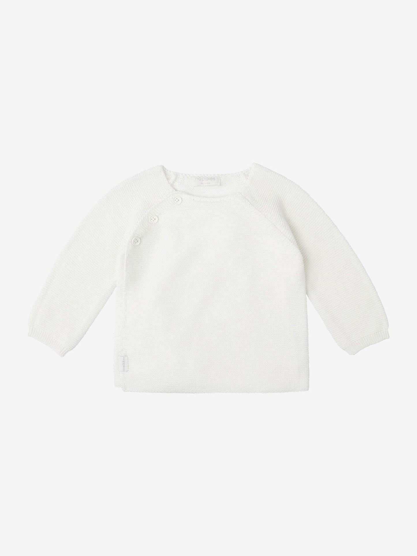 Organic Cotton Knitted Cardigan - White Cardigan / Jacket Noppies 