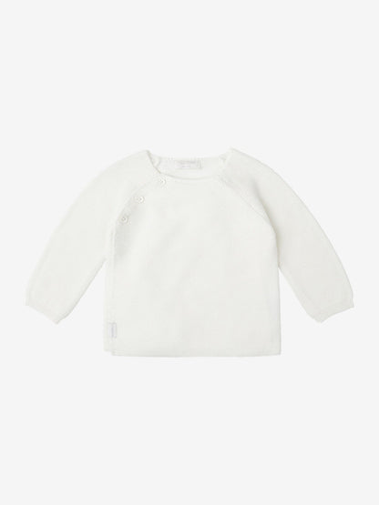 Organic Cotton Knitted Cardigan - White Cardigan / Jacket Noppies 
