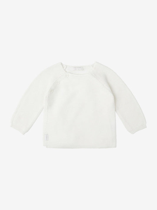 Organic Cotton Knitted Cardigan - White Cardigan / Jacket Noppies 