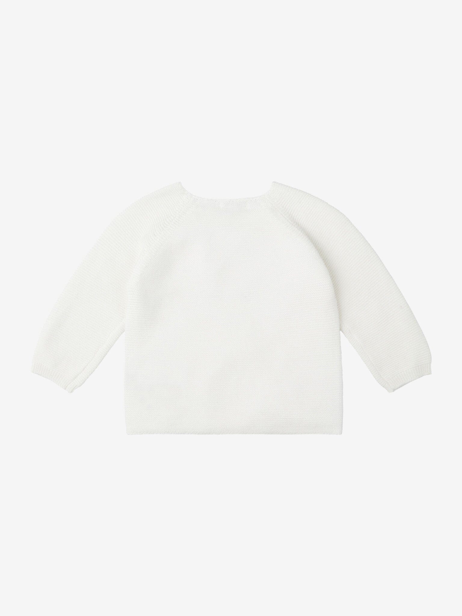 Organic Cotton Knitted Cardigan - White Cardigan / Jacket Noppies 