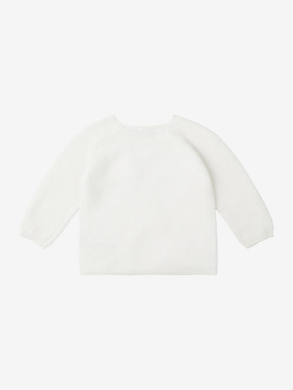 Organic Cotton Knitted Cardigan - White Cardigan / Jacket Noppies 