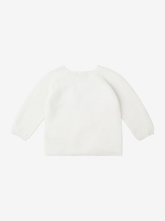 Organic Cotton Knitted Cardigan - White Cardigan / Jacket Noppies 