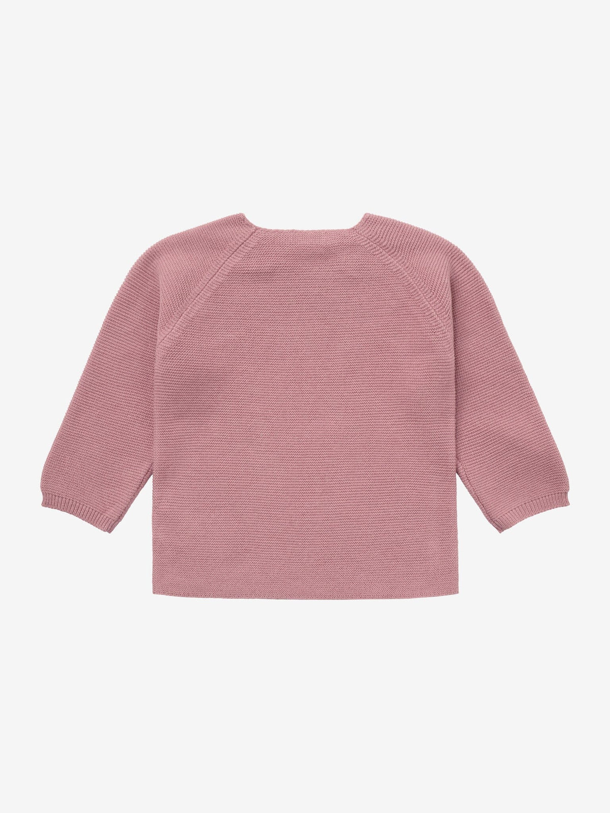 Organic Cotton Knitted Cardigan - Dusty Rose Pink