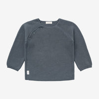 Organic Cotton Knitted Cardigan - Stormy Weather