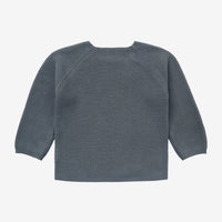 Organic Cotton Knitted Cardigan - Stormy Weather