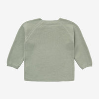 Organic Cotton Knitted Cardigan - Iceberg Green